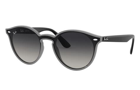 Blaze Rb4380n Sunglasses in Transparent and Grey Gradient.